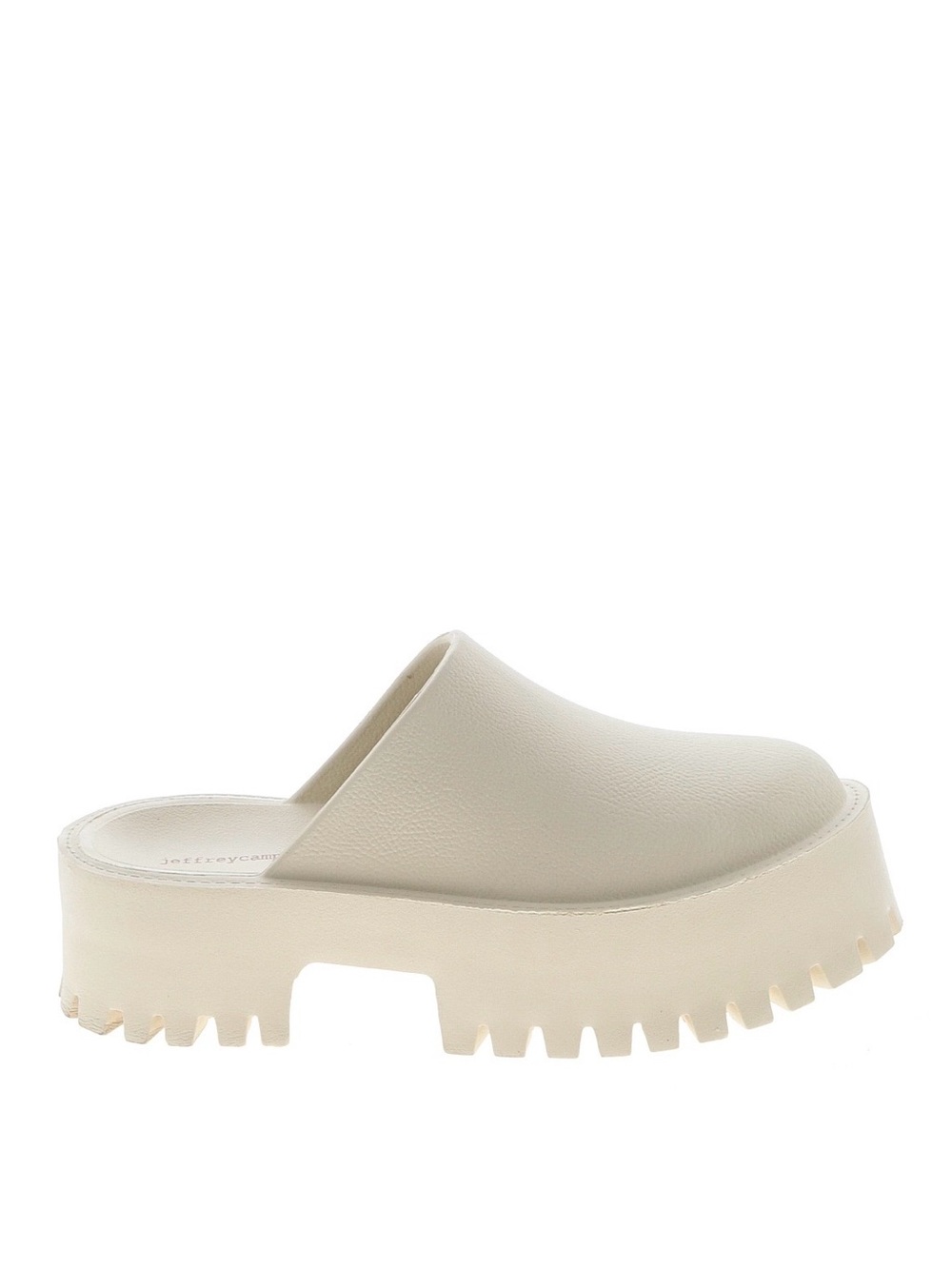 Jeffrey Campbell Cream Platform Lug Clog Mule